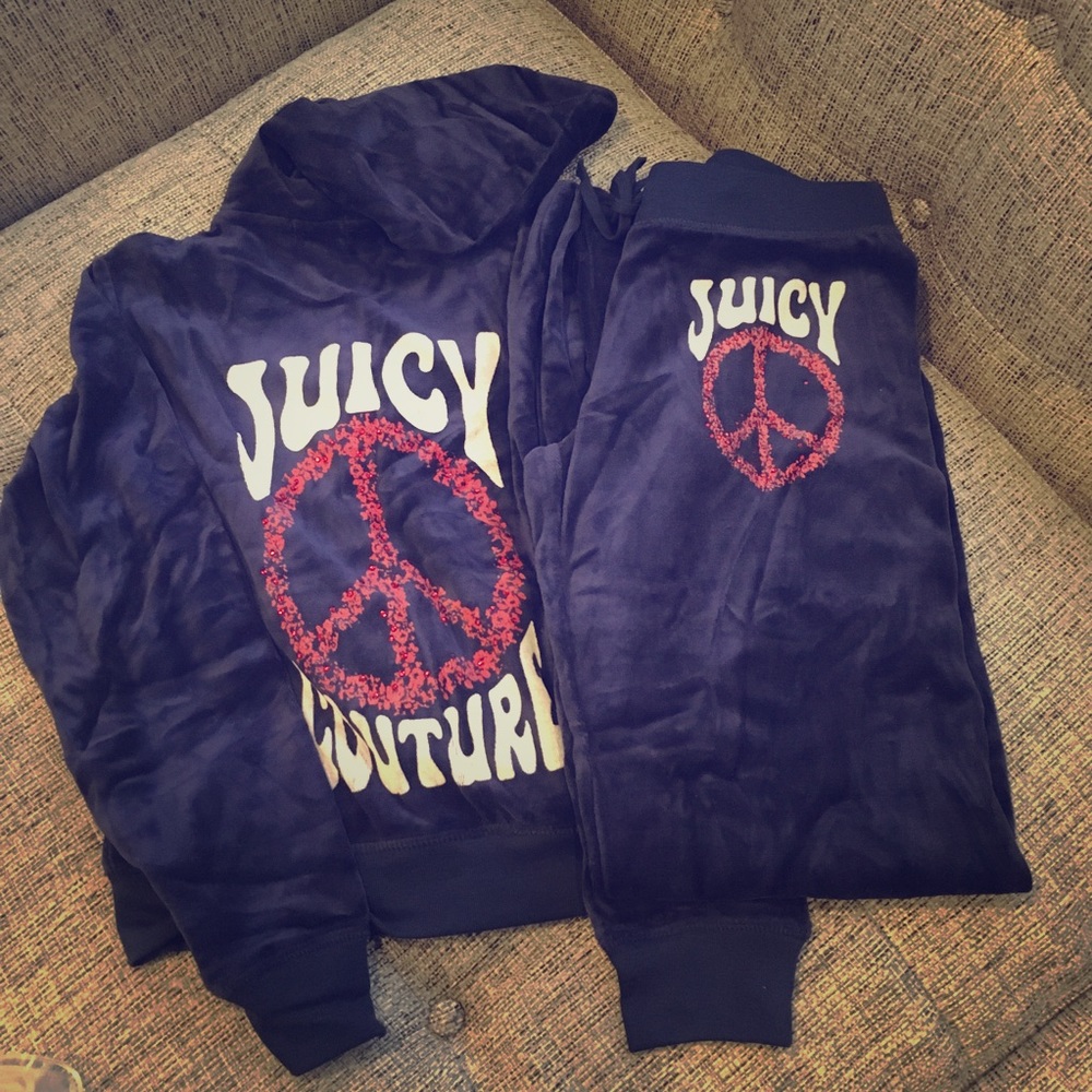Juicy Couture Tracksuit Navy Juicy L NWT